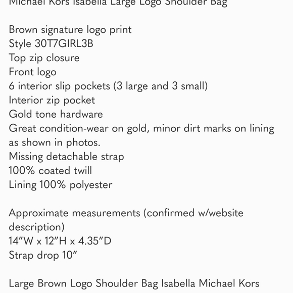 Michael Kors Isabella Large Logo Shoulder Bag - Picture 5 of 5